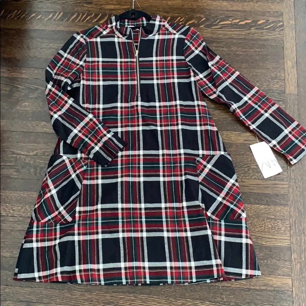 Zara flannel dress